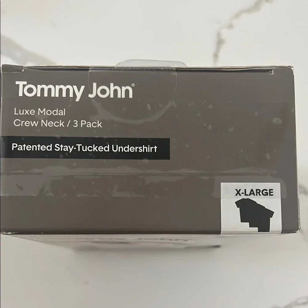 Tommy John Luxe Modal Crew Neck Undershirt Black (3 Pack)